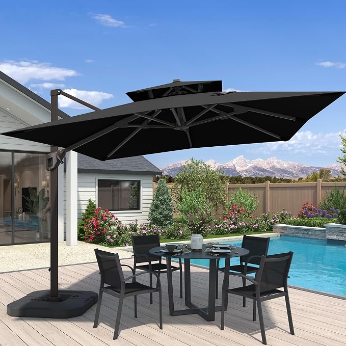 10x10 FT Outdoor Cantilever Patio Umbrella by Unknown
