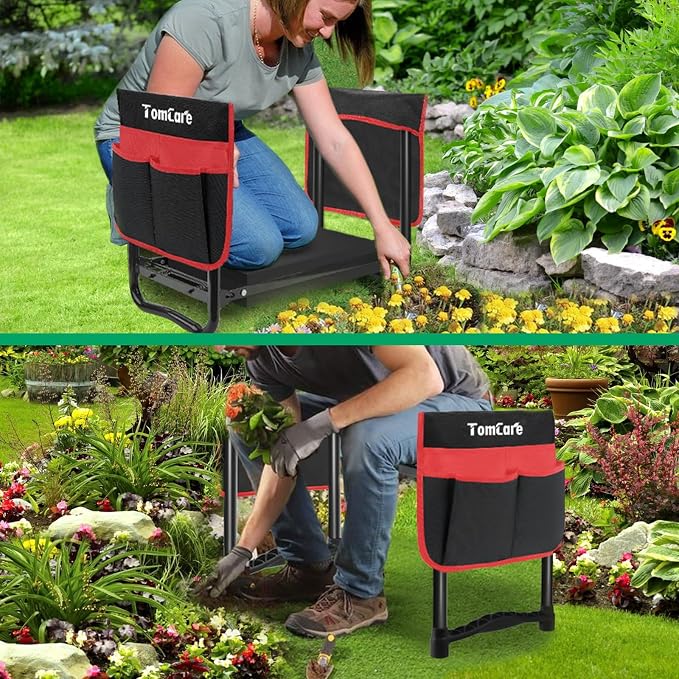 TomCare Garden Kneeler and Seat, 11.12" Kneeling Pad Sturdy Garden Bench | - Image 7