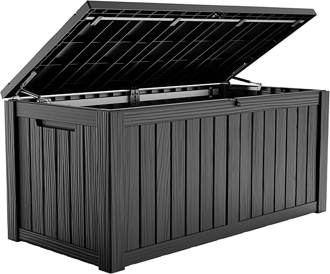 ROJIK 149 Gallon Outdoor Storage Box Waterproof, Weatherproof Deck Boxes by ROJIK