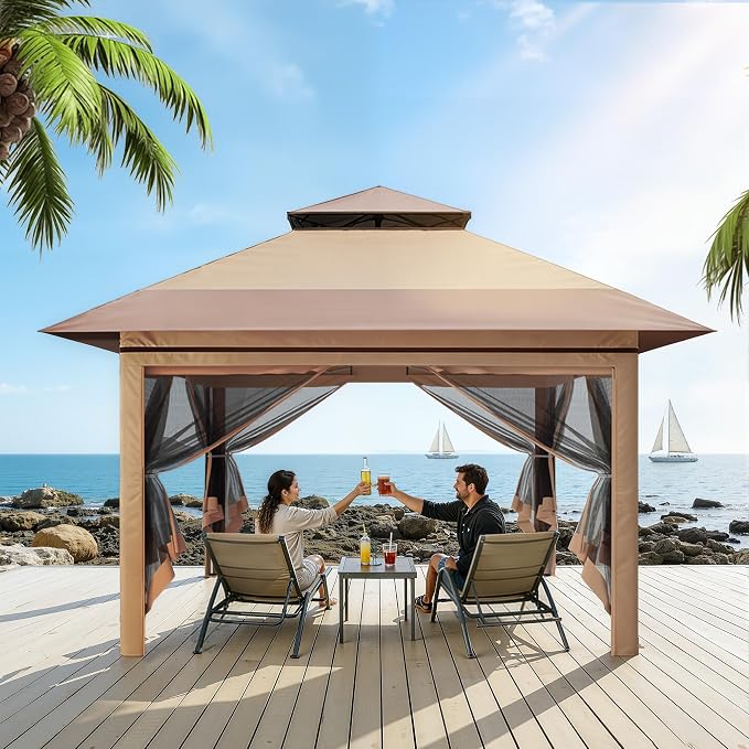 Driftalia 13x13 Pop Up Gazebo for Patio, Deck - Image 8