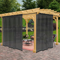 Outdoor Sheer Curtains for Patio Waterproof, 2 Panels Rod Pocket Indoor/Outdoor by Awnmeow