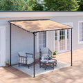Aoxun 10x8 Lean-to Gazebo, Sloped Roof Pergola Porch Canopy Awning by Aoxun