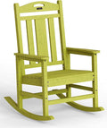 Oversized Outdoor Rocking Chair, 380lbs Heavy-Duty Large Patio Rocker, Weather by CIOKEA