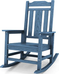 SERWALL Outdoor Rocking Chair, HDPE Oversized Rocking Chair Outdoor by SERWALL