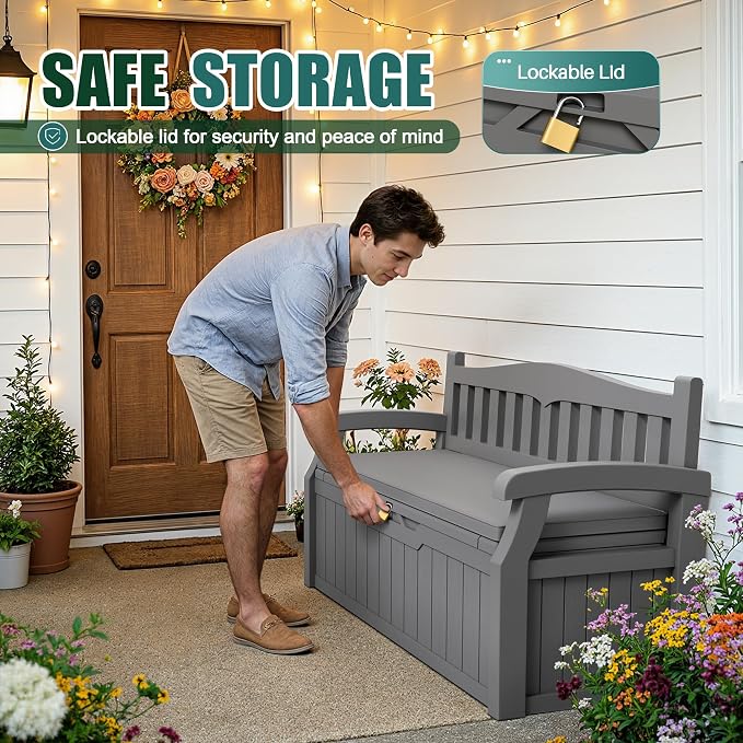 Devoko 80 Gallon Storage Bench - Image 5