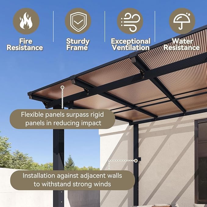Aoxun 30’x10’ Gazebo for Patio, Gazebo Pergola - Image 6