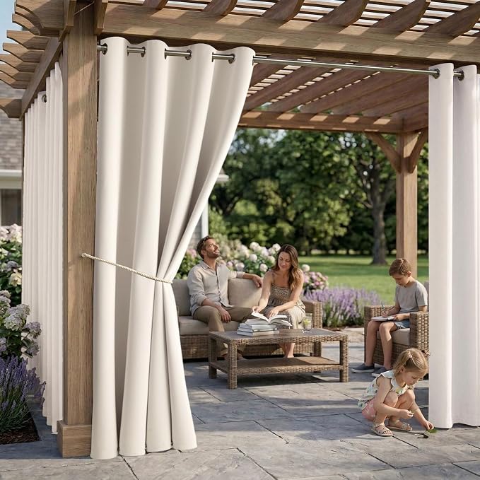 DIVA EN CAMINO DEC Outdoor Patio Curtain Waterproof Darkening Thermal Insulated - Image 2