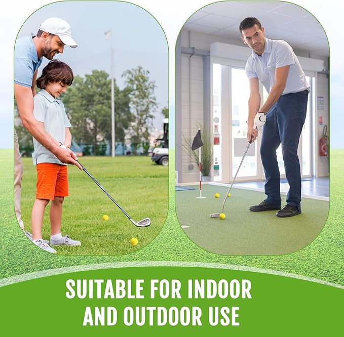 Junkin 24 Pcs Foam Golf Practice Balls Realistic Feel and Flight Training Sport Balls Elastic Soft Foam Golf Balls for Indoor or Outdoor Backyard Training