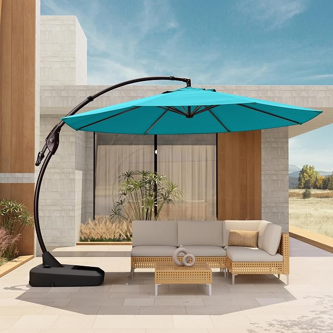 Grand patio 12FT Sunbrella Round Cantilever Umbrella by GrandPatio