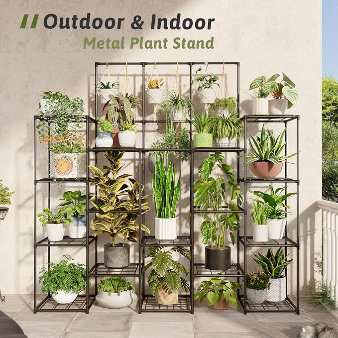 GENTINGBRO Metal Plant Stand Outdoor 63" Tall Plant Shelf - Image 2