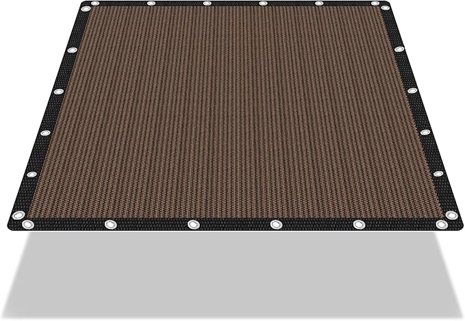 EMERIT 90% Sun Shade Cloth, 50 MPH Wind-Resistant Tarp by eMeritDirect