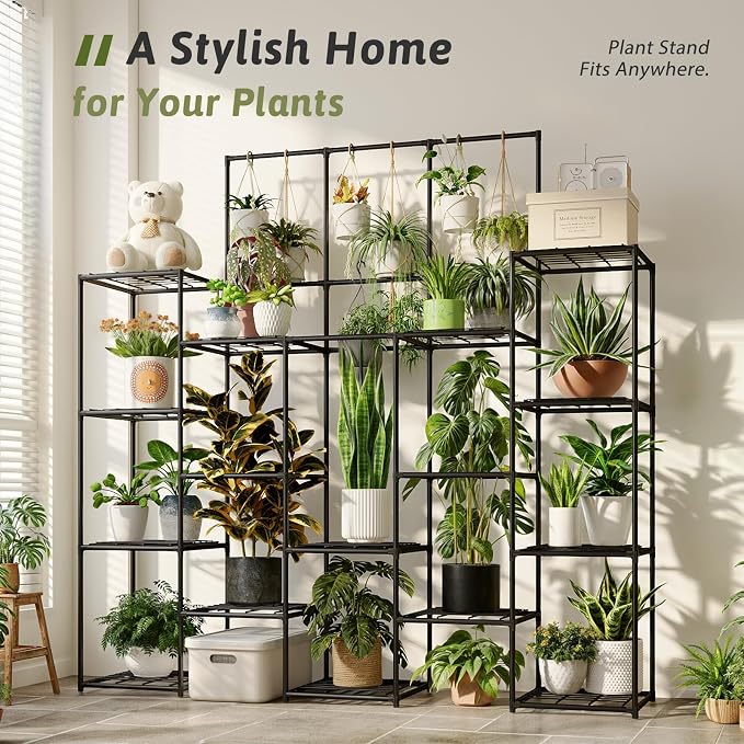 GENTINGBRO Metal Plant Stand Outdoor 63" Tall Plant Shelf - Image 4