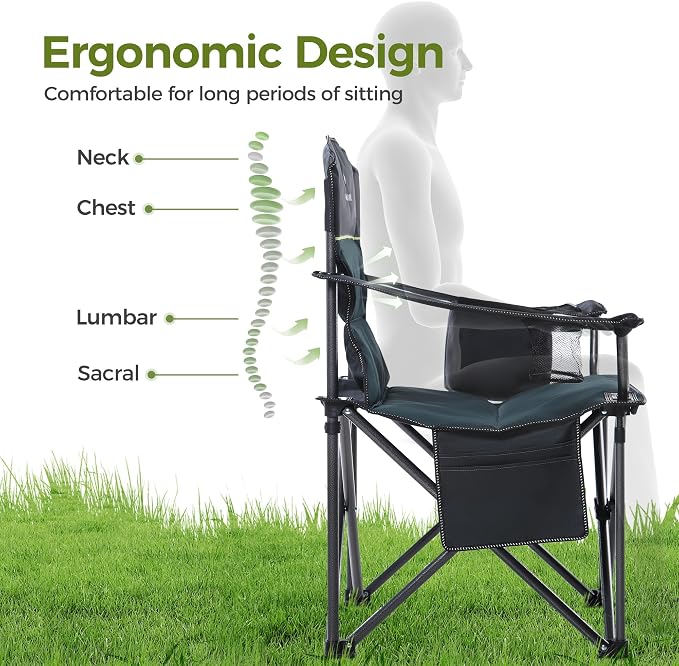 ALPHA CAMP Oversized Fully Padded Camping Chairs - Image 6