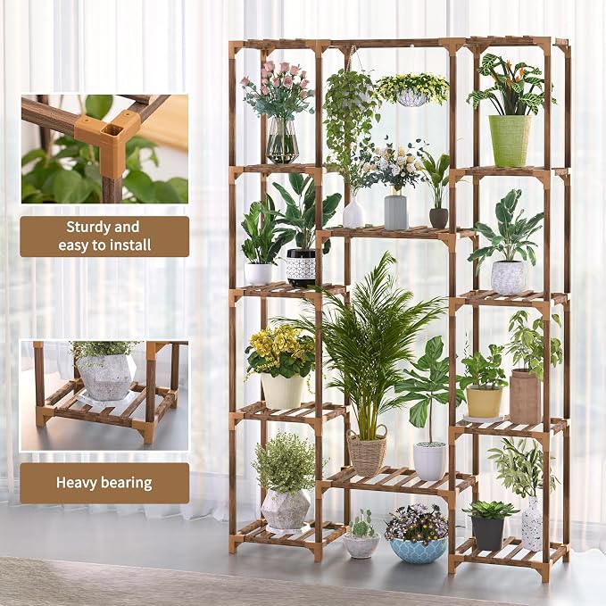 Plant Stand Indoor Outdoor, Tall Plant Shelf - Image 2