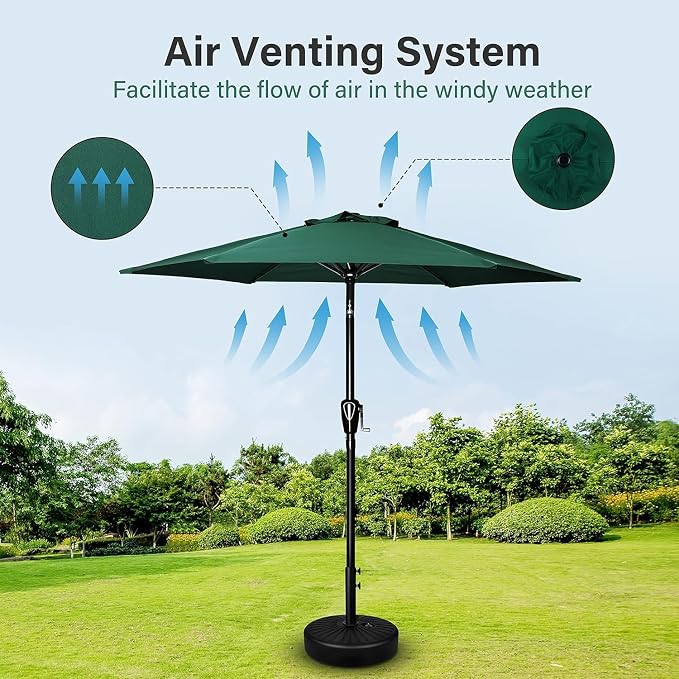 Simple Deluxe 9' Patio Umbrella Outdoor Table Market Yard Umbrella - Image 5