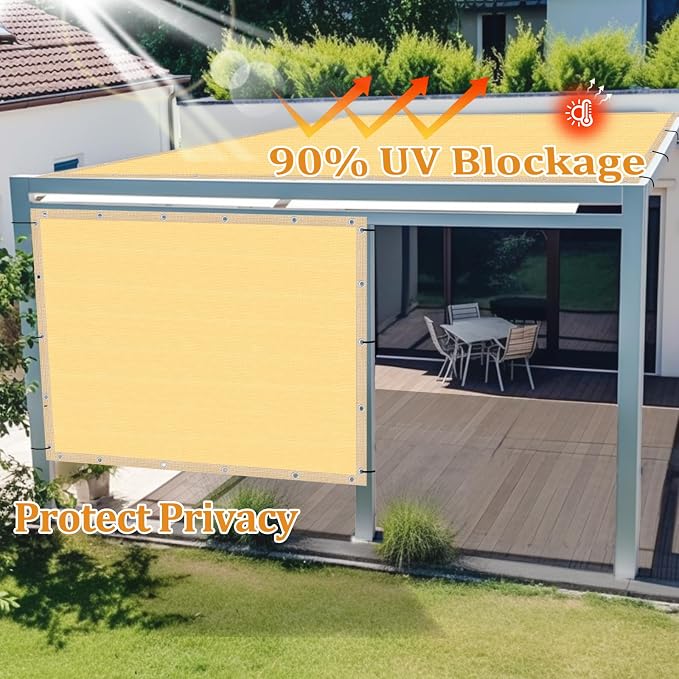 Shade&Beyond Customized Size 6' X 19' Shade Cloth - Image 5