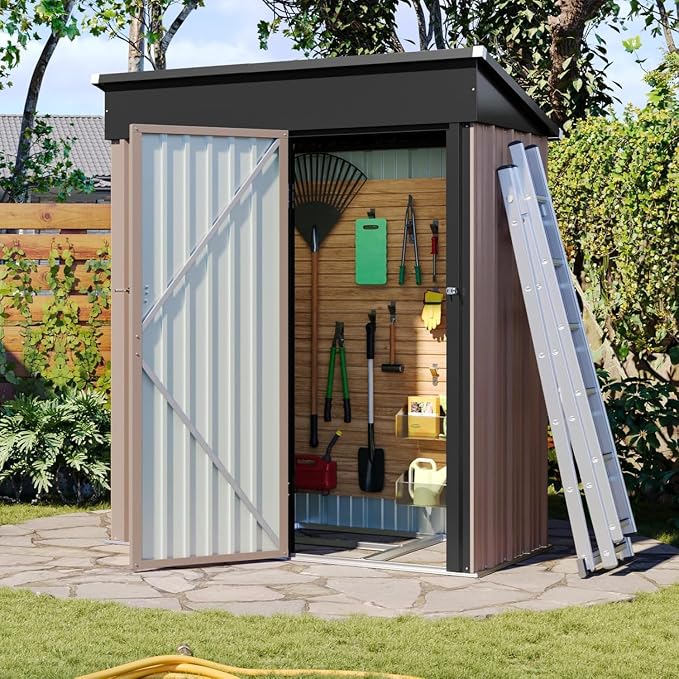 Aoxun 5x3 ft Outdoor Storage Shed - Image 9
