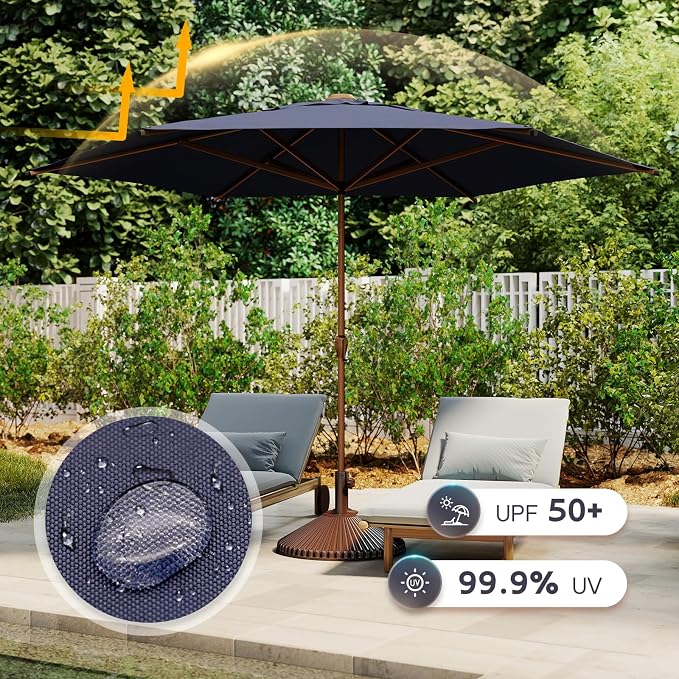 Abba Patio 11FT Outdoor Patio Umbrella Outdoor Table Umbrella - Image 3