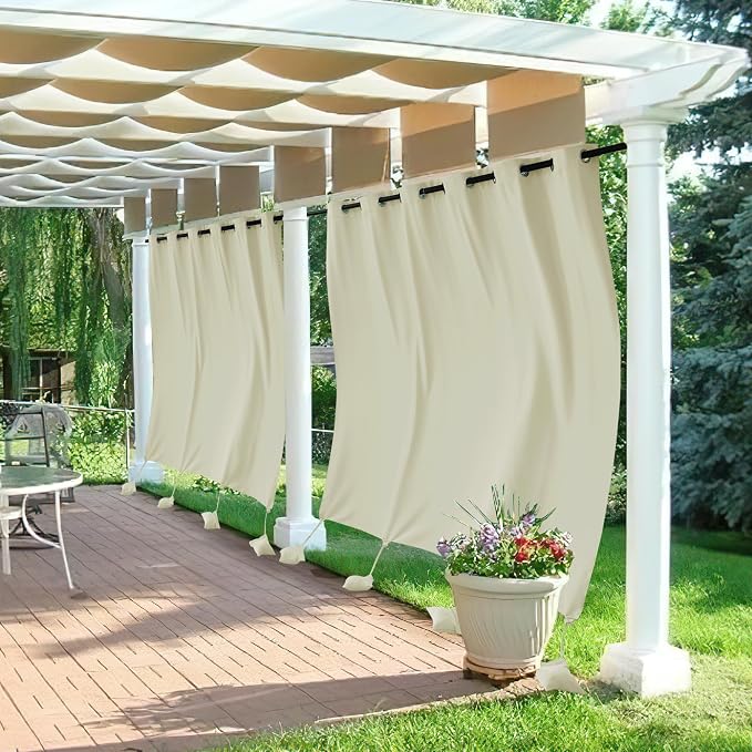 RYB HOME Extra Wide Outdoor Curtains by RYBHOME