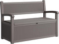 80 Gallon Outdoor Storage Bench, Resin Outside Storage Box by Unknown