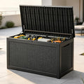 Outdoor Deck Storage Box, Resin Deck Boxes Indoor and outdoor, Waterproof by NBYSGO