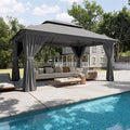 Aoxun 12x10 Gazebo Metal Frame Canopy Tent by Aoxun