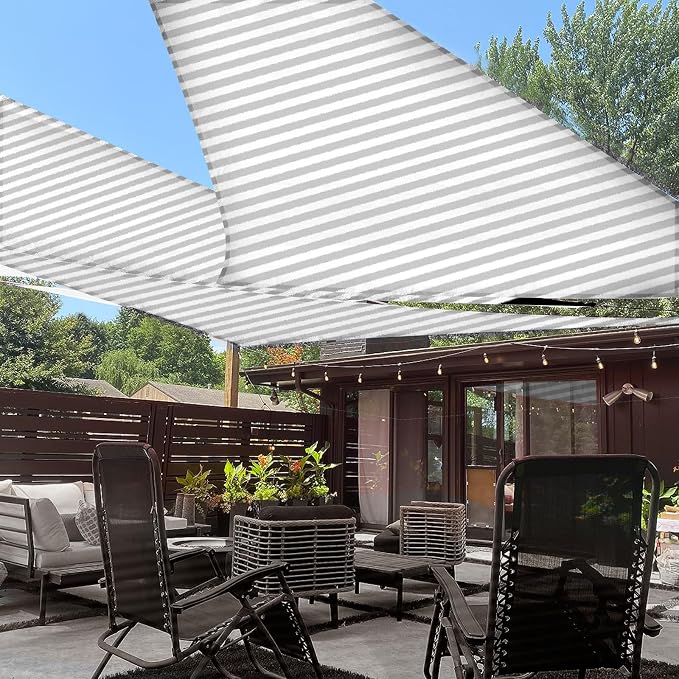 LOVE STORY 16' x 16' x 16' Triangle Sun Shade Sail by LOVESTORY