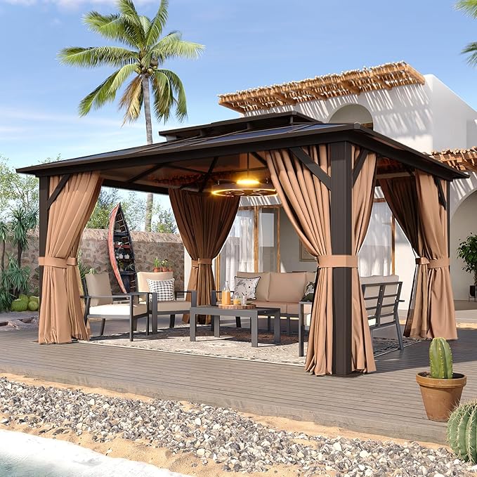 Aoxun 12'x10' Hardtop Gazebo by Aoxun