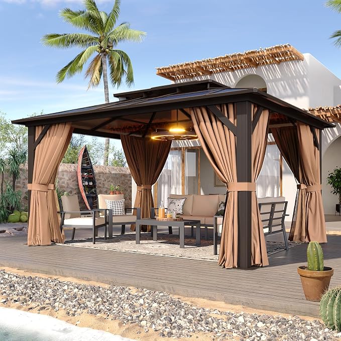 Aoxun 12'x14' Hardtop Gazebo by Aoxun