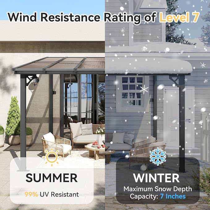 Aoxun 10' x 12' Gazebo for Patio, Gazebo Pergola - Image 5