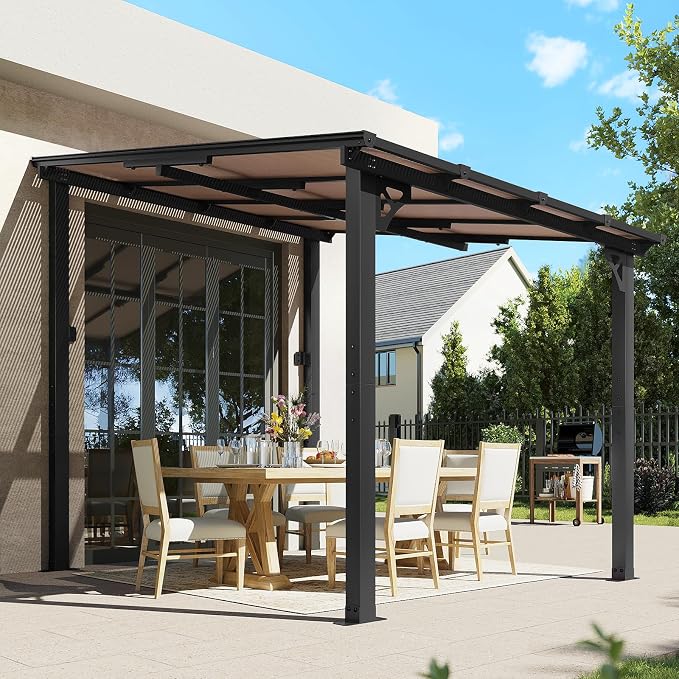Aoxun 8’x10’ Gazebo for Patio, Gazebo Pergola - Image 7