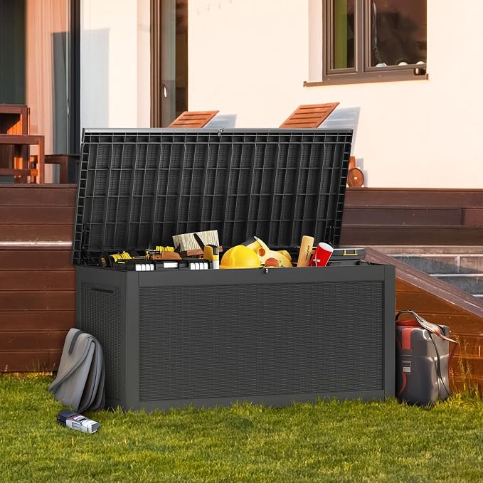 Outdoor Storage Box, 320 Gallon Waterproof Deck Box, Dual Gas-Spring Ultimate - Image 5