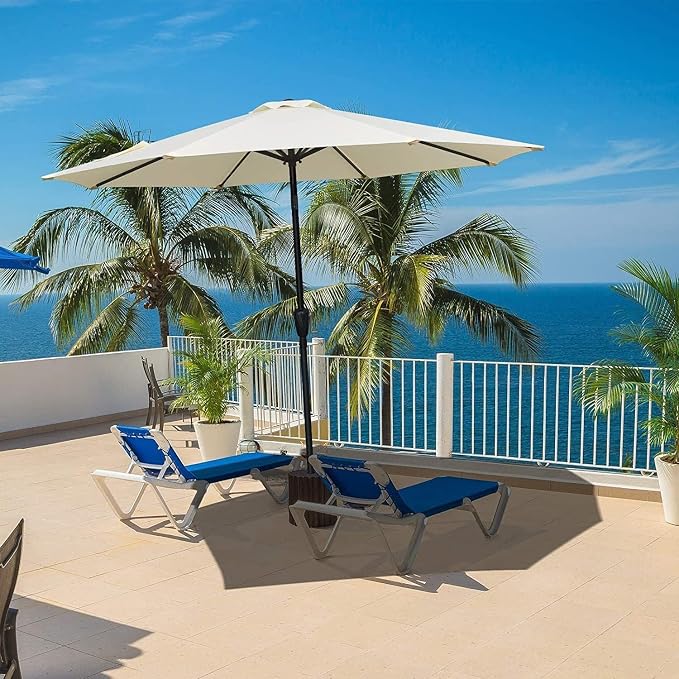 Simple Deluxe 9' Patio Umbrella Outdoor Table Market Yard Umbrella - Image 5