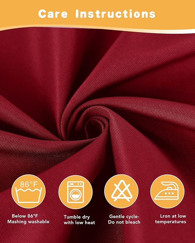 HolidayIdeas Red Outdoor Curtains - Image 5