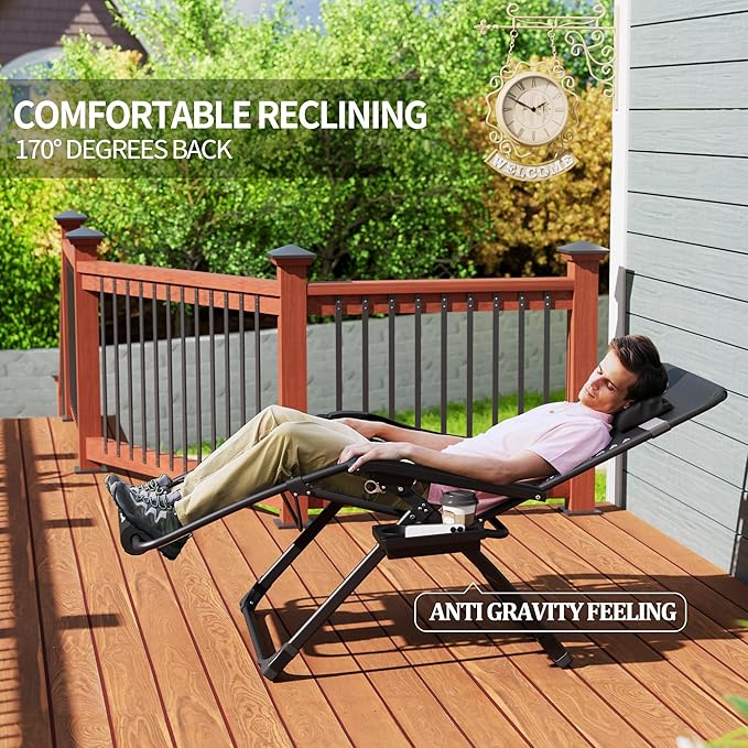 UDPATIO Oversized Zero Gravity Chair Patio Reclining Chairs - Image 6