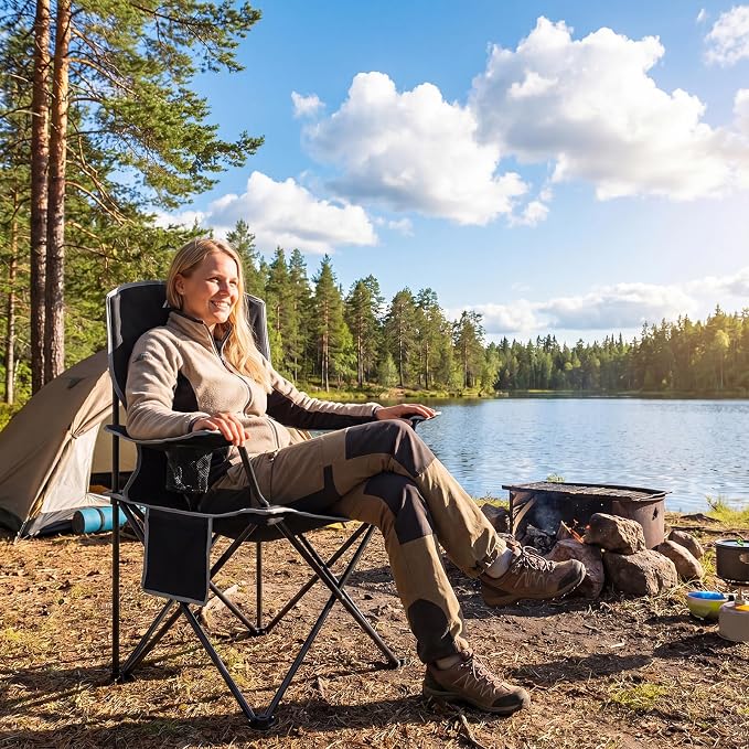Lightweight 2Pcs Camping Chairs - Image 9