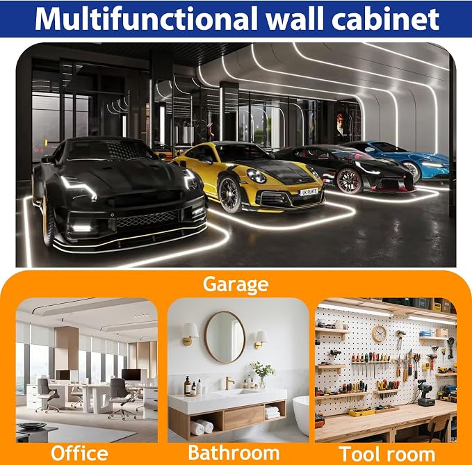 GAIOUS 35.6'' Tall Metal Garage Storage Cabinet - Image 7