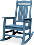 SERWALL HDPE Oversized Rocking Chair Outdoor, Patio Rocking Chairs, Porch Rocker by SERWALL