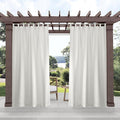 Exclusive Home Cabana Solid Indoor/Outdoor Light Filtering Hook-and-Loop Tab by TownCountryLiving