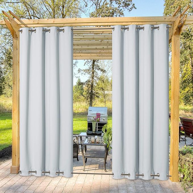 NICETOWN Outdoor Curtain Waterproof & Windproof, Energy Smart Thermal Insulated - Image 9