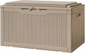 Greesum 100 Gallon Resin Deck Box Large Outdoor Storage by BuynowfromGreesum