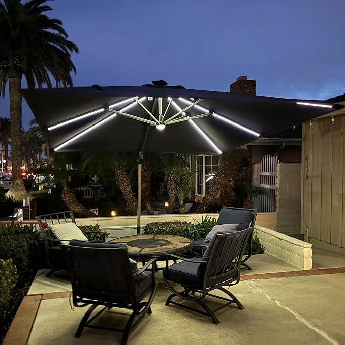 PURPLE LEAF Cantilever Umbrella - Image 9