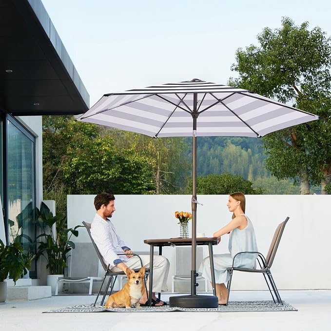 JEAREY 7.5 ft Outdoor Patio Umbrella, Table Umbrella, Tilt & Crank lift - Image 6