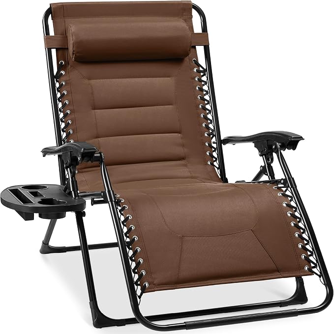 Best Choice Products Oversized Padded Zero Gravity Chair, Folding Outdoor Patio by Unknown