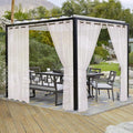 LORDTEX Burlap Linen Look Outdoor Curtain by LORDTEX