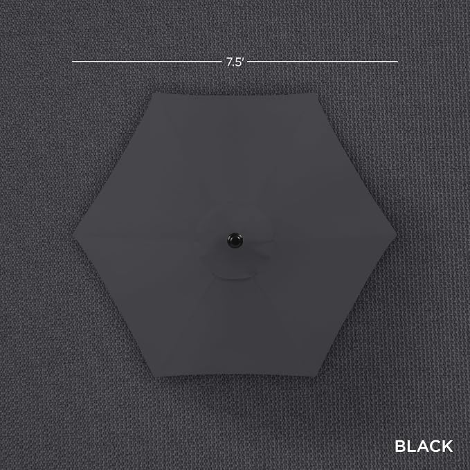 Best Choice Products 7.5ft Heavy-Duty Round Outdoor Market Table Patio Umbrella - Image 4