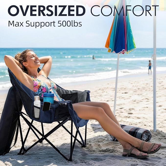 Oversized Camping Chair for Adults 2 Pack - Image 2