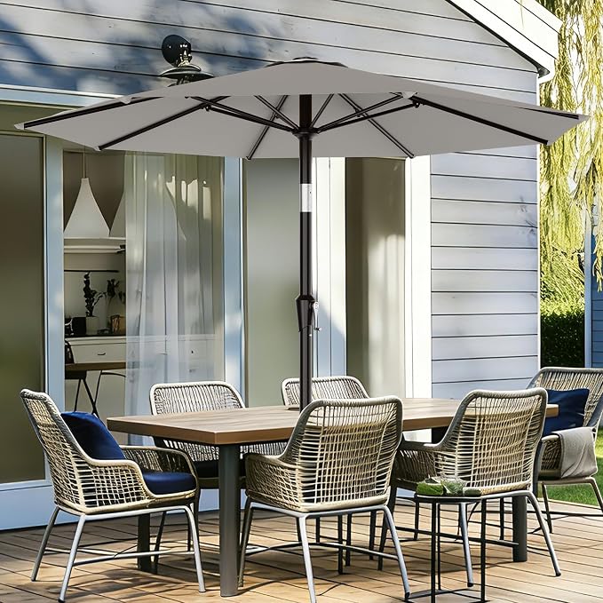 9 FT Patio Umbrella for Outdoor, Outdoor Table Umbrella - Image 2