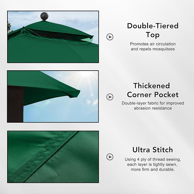 MASTERCANOPY 10x12 ft Replacement Canopy Top - Image 4