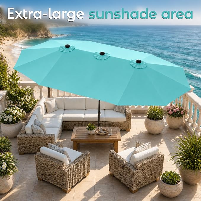 DomeShade 15ft Outdoor Umbrellas - Image 3